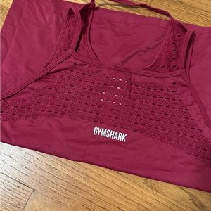 Red Gymshark top